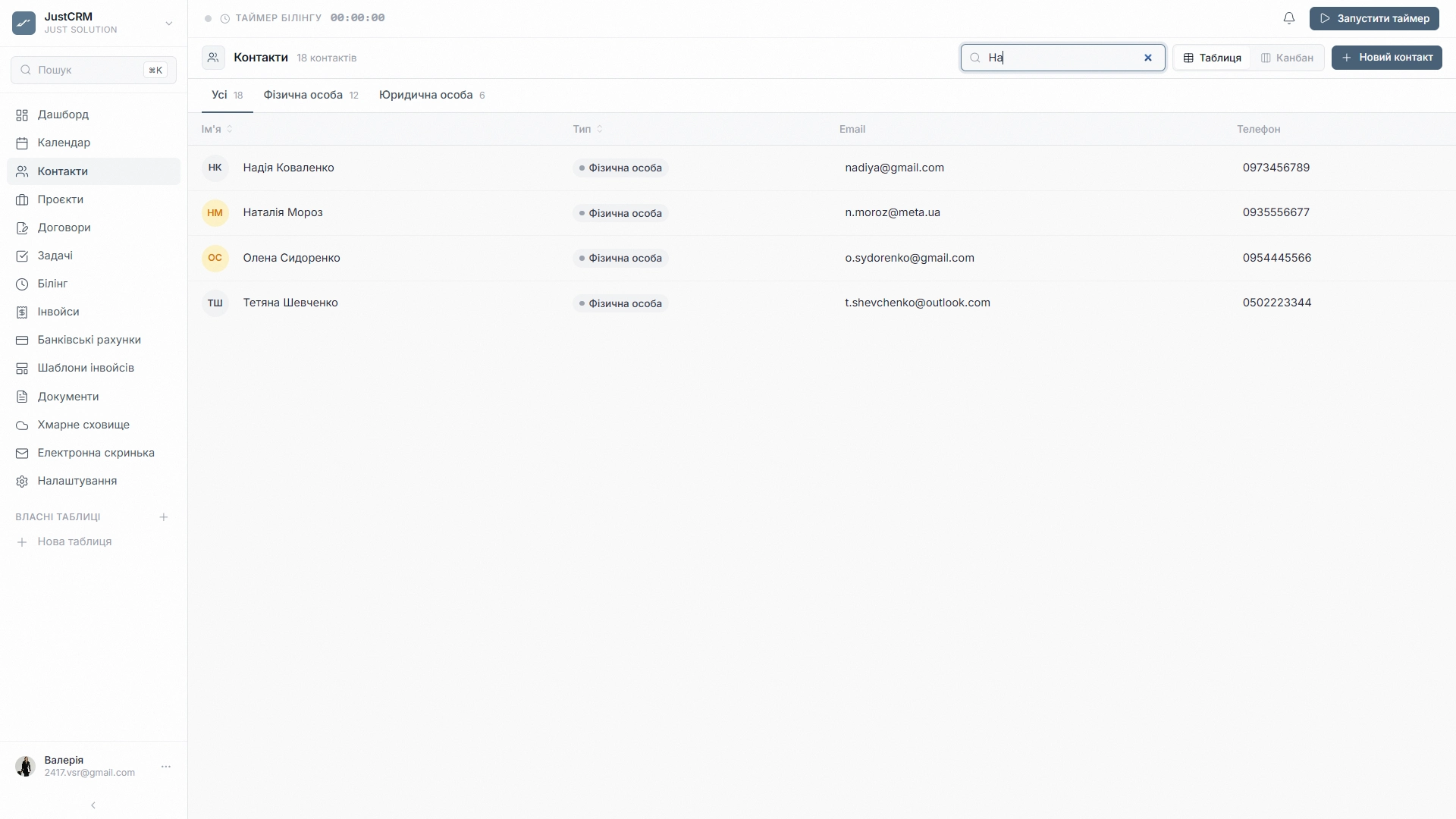 JustCRM — Пошук та сегментація (2)