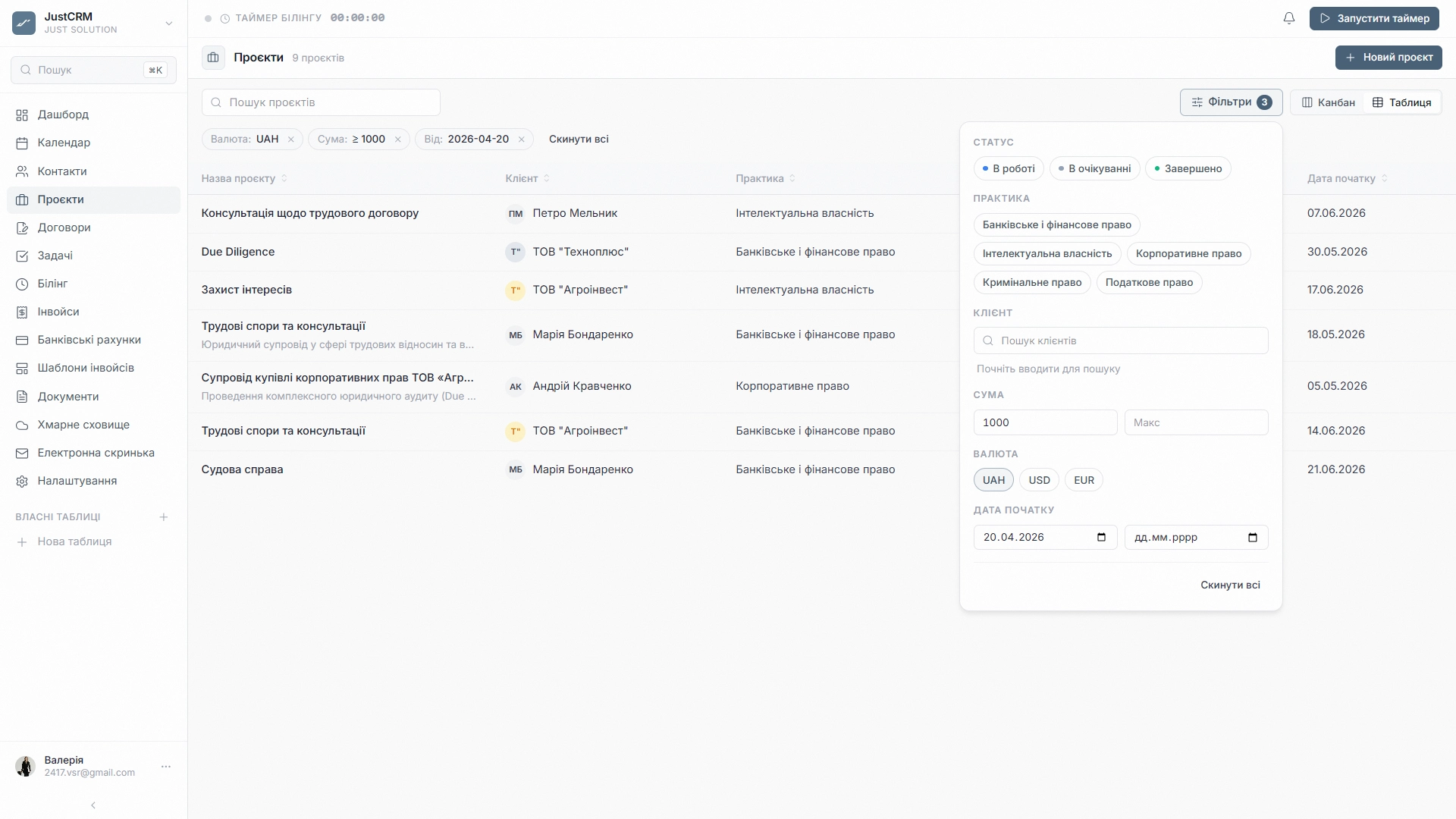 JustCRM — Пошук та сегментація (3)